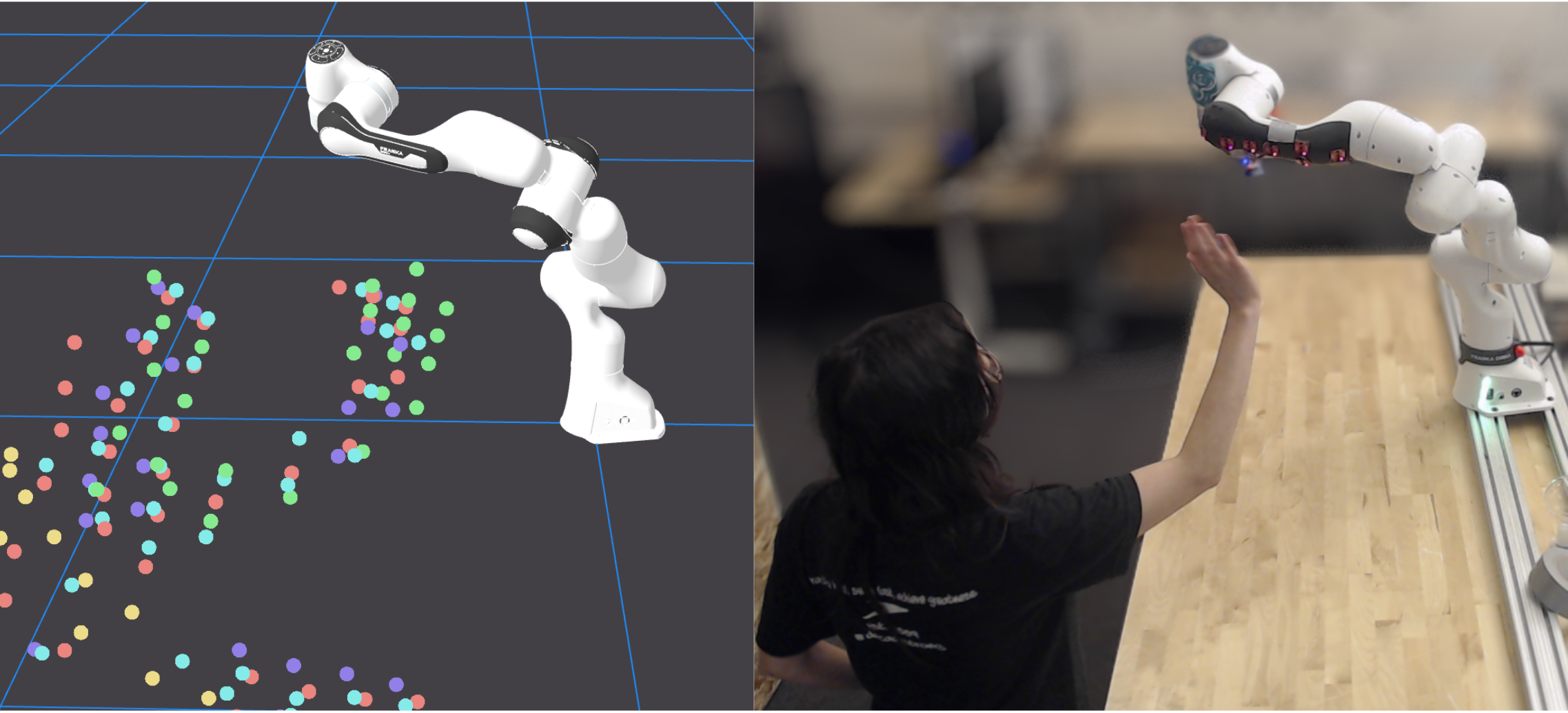 GenTact whole-body tactile skin conforming to a robot arm